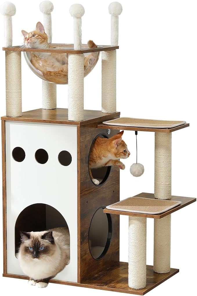 Pеtzo Cat Tree – Stylish and Durable Cat Tower with Condos and Scratching Posts