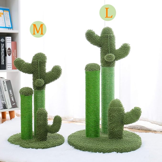 Petzo ‘Cactus’ – 53 cm & 68.5 cm Scratcher: Sturdy & Eye-Catching