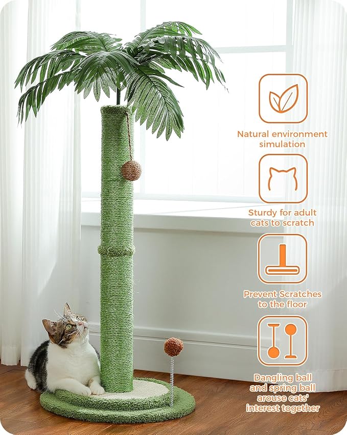 Sturdy Petzo Cat Tree 85 cm – Furniture Protection and Active Play